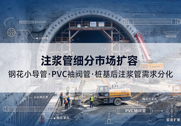 吴忠注浆管细分市场扩容，隧道钢花小导管、PVC 袖阀管、桩基后注浆管需求分化